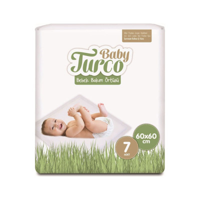 Bebek Bakım Örtüsü 60X60 cm 7 Adet