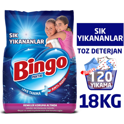 Sık Yıkananlar Toz Çamaşır Deterjanı 18 Kg