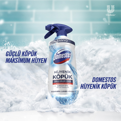 3X Hijyenik Köpük Çamaşır Suyu Sprey Banyo Kutup Ferahlığı 450 ML