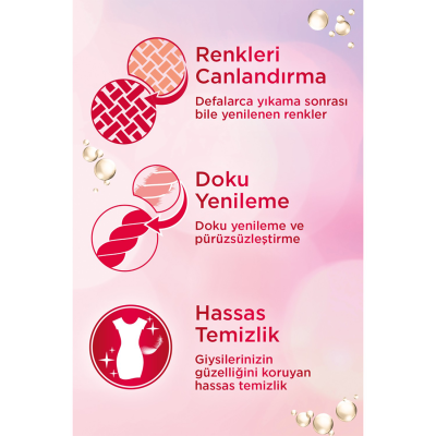 Hassas Bakım Sıvı Çamaşır Deterjanı 3L (50 Yıkama) Renkli Yenileme