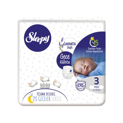 Gece Külotu 3 Numara Midi 170 Adet