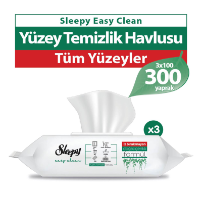Easy Clean Yüzey Temizlik Havlusu 3x100 Yaprak